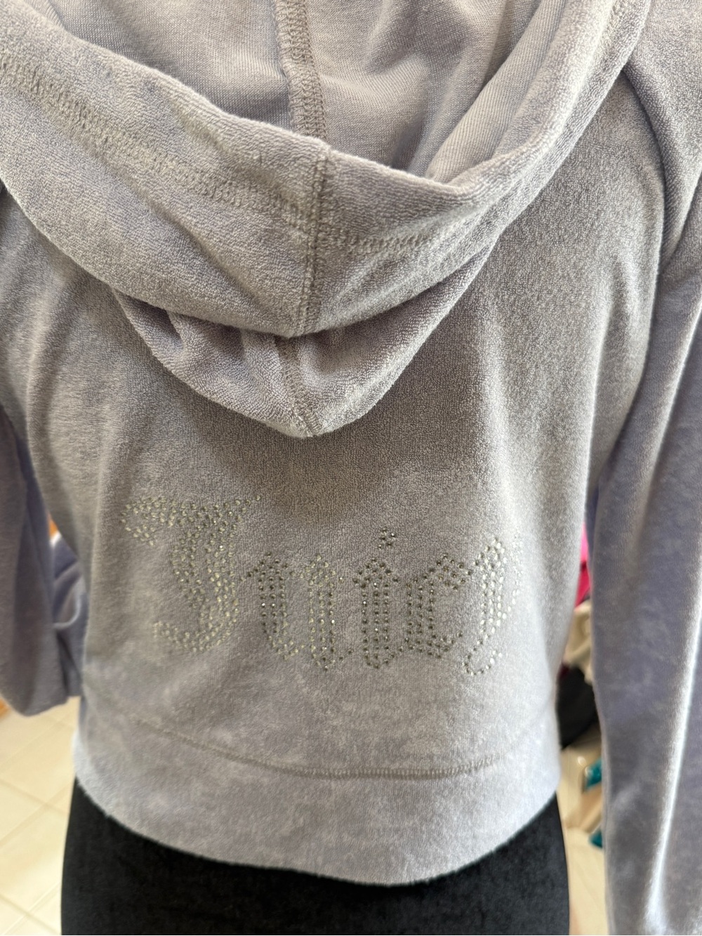 Juicy Couture Crystal Logo Hooded jacket.  Brand new never worn!!!
